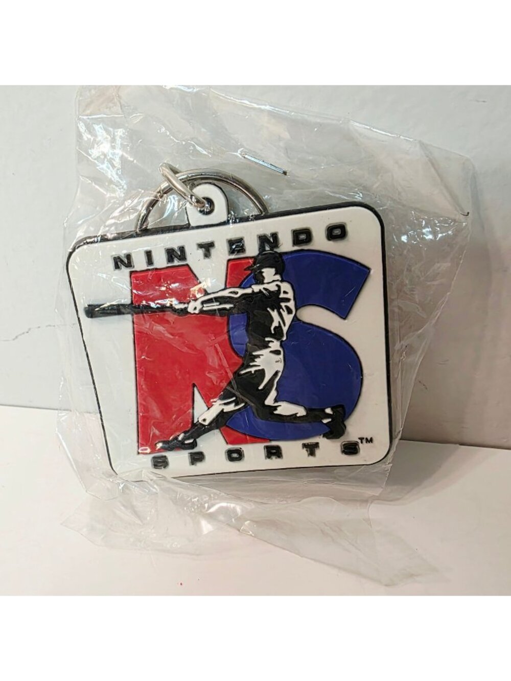 Vtg 90's Y2K Nintendo Gaming MLB Sports Baseball Promo Advertising Keychain